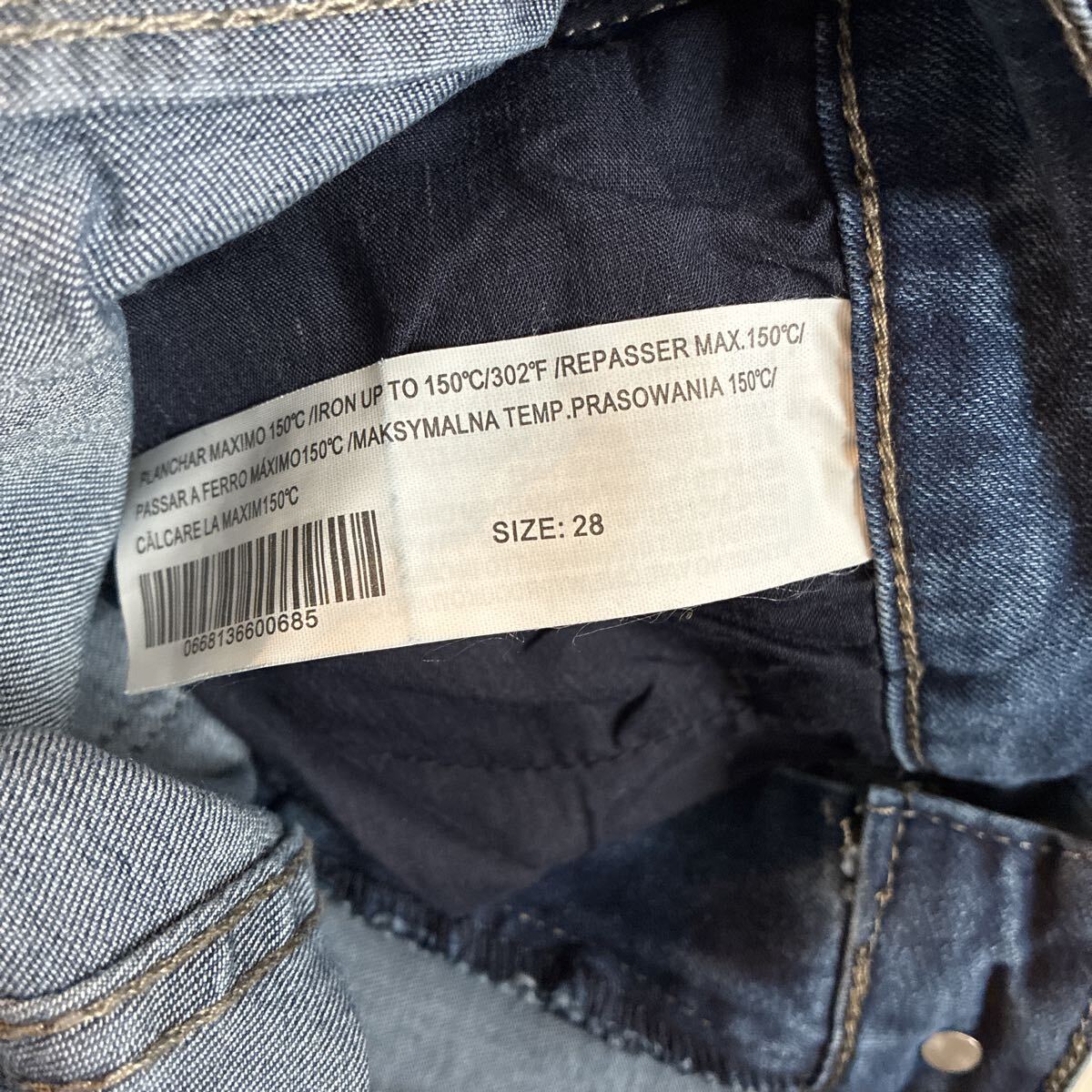 ストレッチ　デニム デニムパンツ ジーンズ スキニー　レディース　インディゴ　サイズ28_画像3