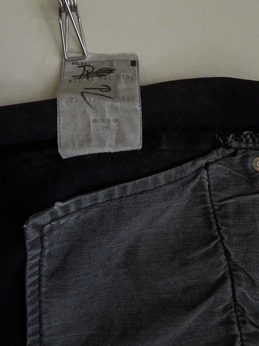 UKLevi’s 501 black W34 UKリーバイス ブラック イギリス製_画像8
