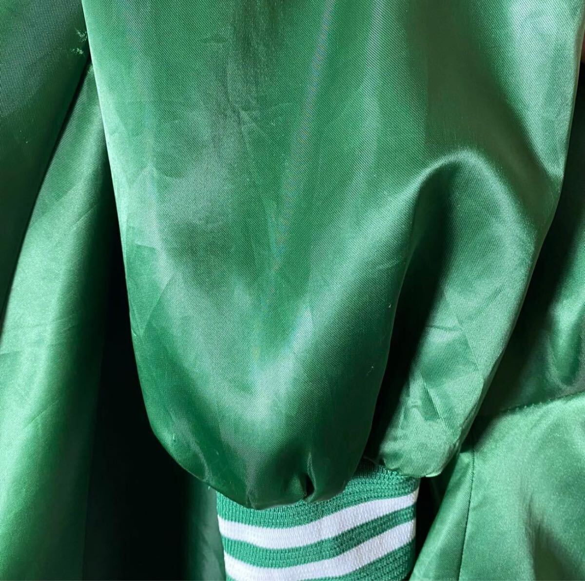 90s chalk line USA celtics NBA スタジャン vintage チーム グリーン L_画像10