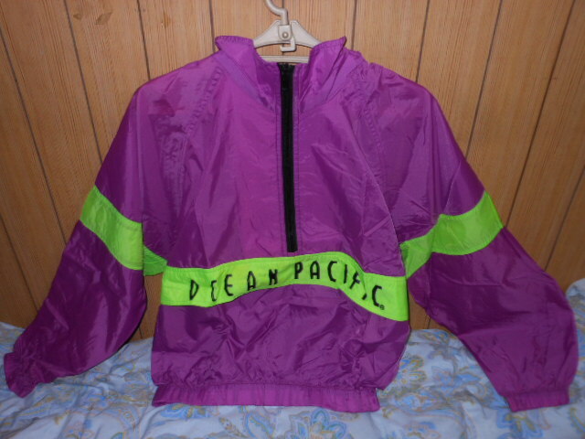 送料無料です◆Ocean Pacific オーシャンパシフィック◆紫色 ナイロン ジャケット 身幅60cm 総丈65cm_画像1