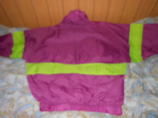 送料無料です◆Ocean Pacific オーシャンパシフィック◆紫色 ナイロン ジャケット 身幅60cm 総丈65cm_画像4