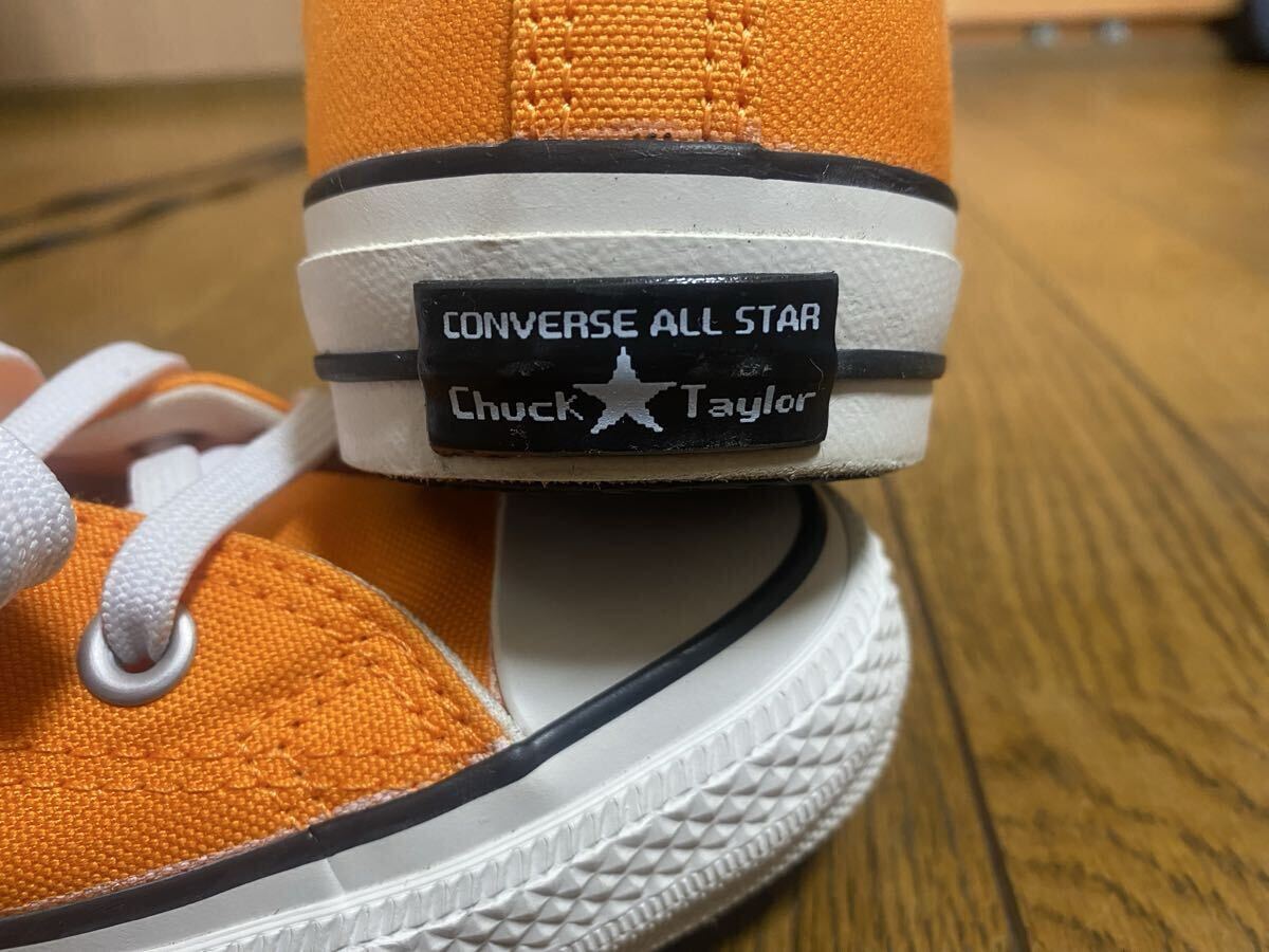 美品 CONVERSE オールスター ハイカット 100周年記念モデル 26.5 オレンジ チャックテイラー _画像3