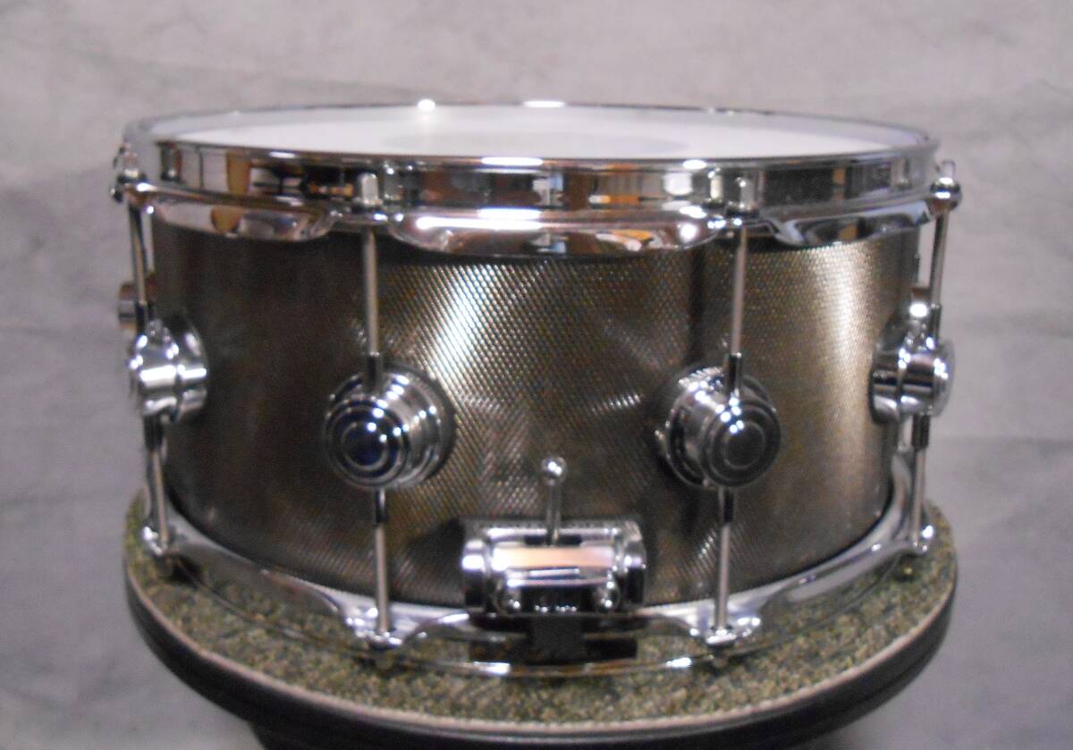 dw 14x6.5 3mm厚キャスト（鋳造）スチール　スネアドラム 新品同様_画像7