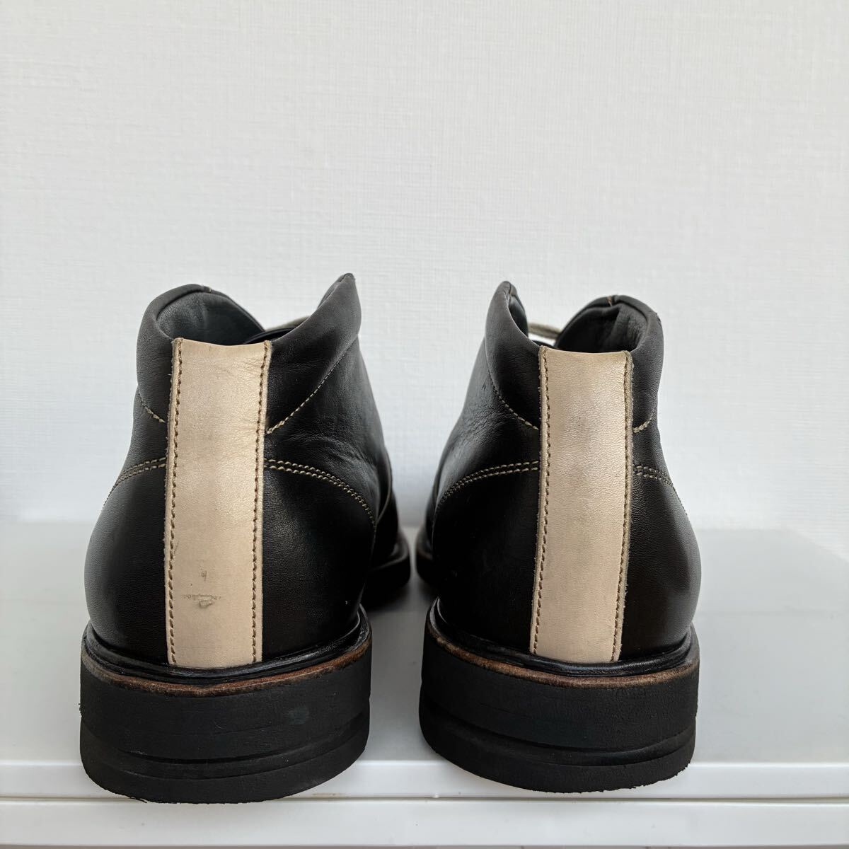 Paraboot レザー ブーツ ブラック 7 1/2 パラブーツ_画像3