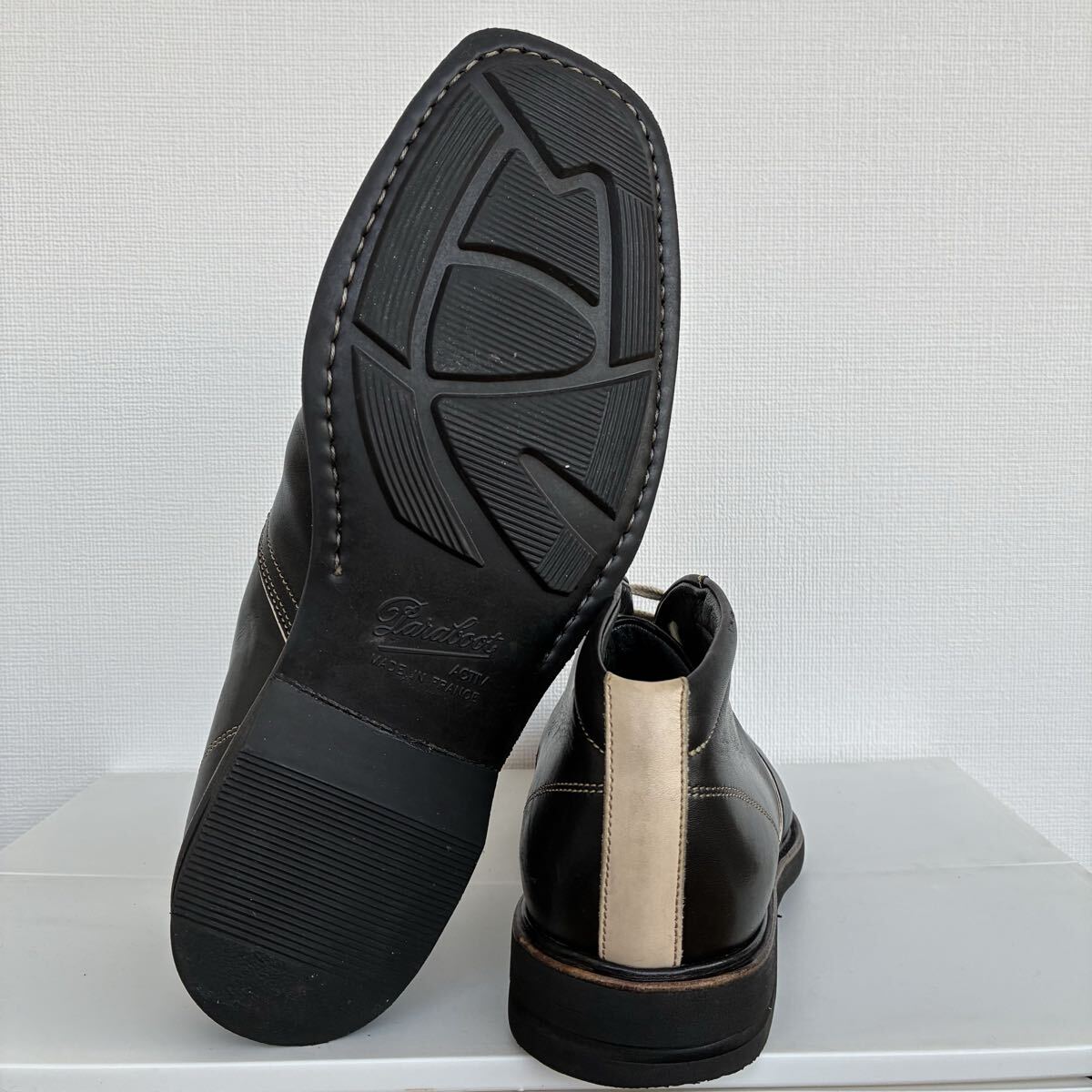 Paraboot レザー ブーツ ブラック 7 1/2 パラブーツ_画像4