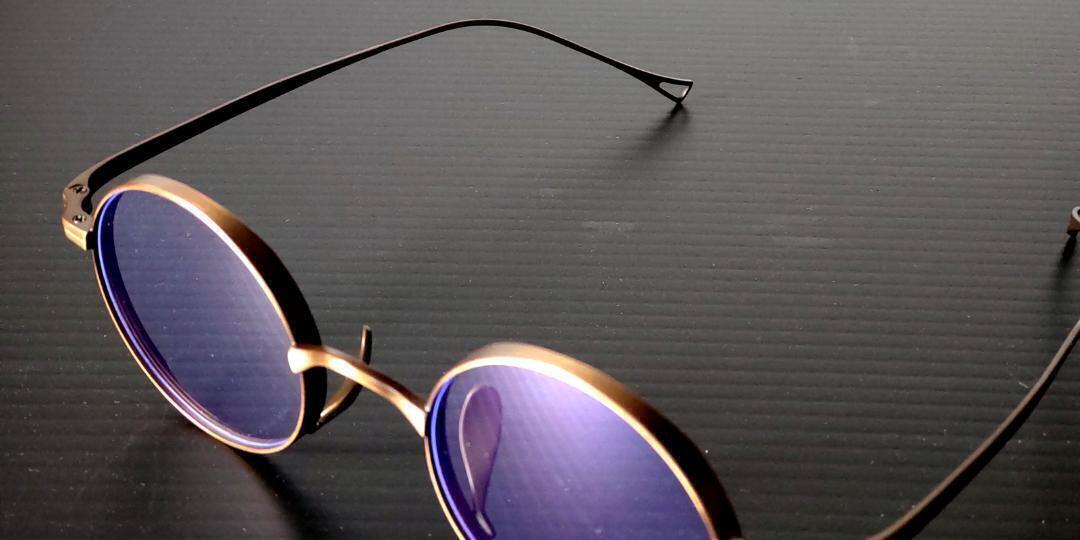 Round Spin Titanium チタン 丸メガネ ブロンズゴールド 01_画像6