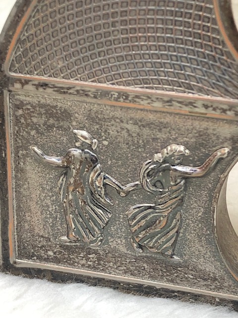 ☆WEDGWOOD 電池交換済 可動品 ウェッジウッド 時計 ジャスパー アンティーク 置時計 ☆_画像4