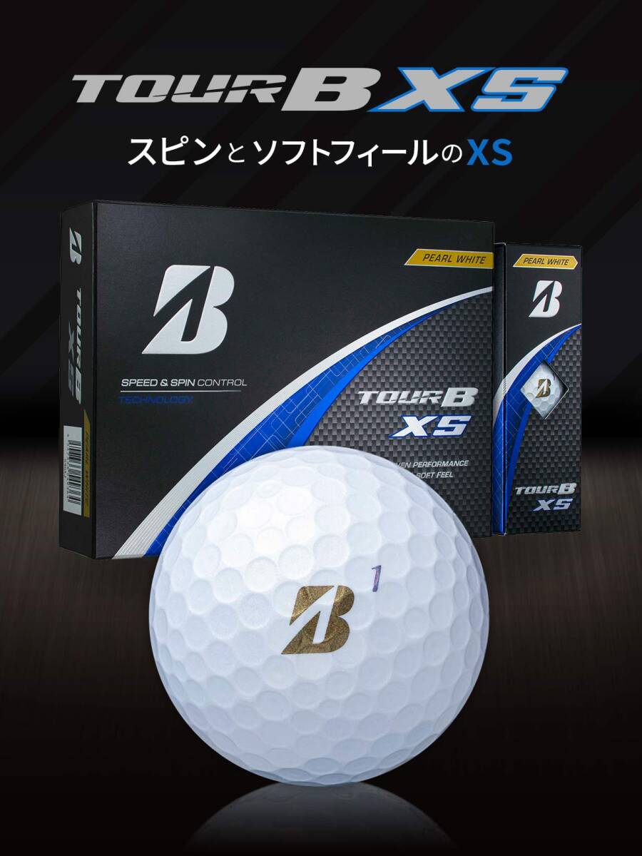 【ブリヂストンゴルフ TOUR B XS パールホワイト 1ダース】_画像2