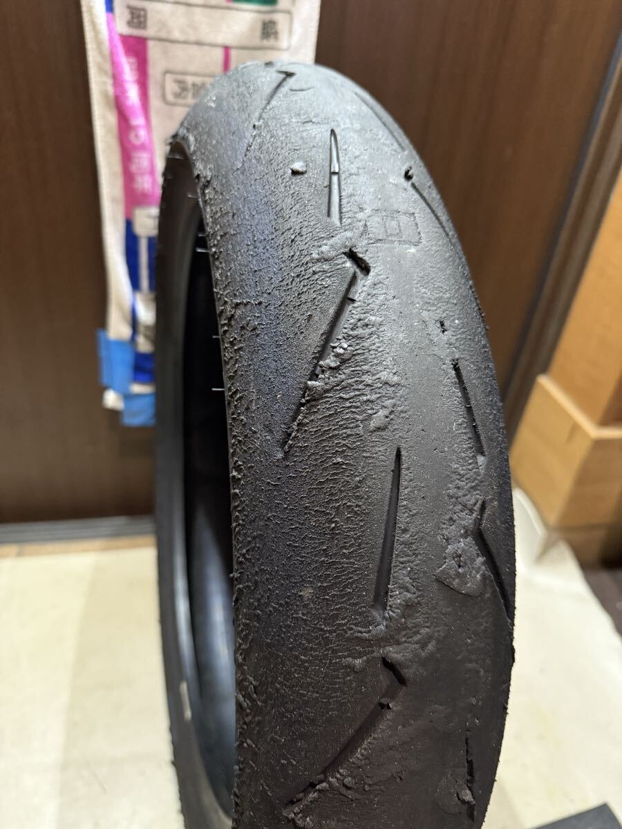 中古MCタイヤ 2023年製造 PIRELLI DIABLO SUPERCORSA V4 SC1 120/70R17 ピレリ ディアブロ スーパーコルサ 120 70 17 4723 K6741_画像7