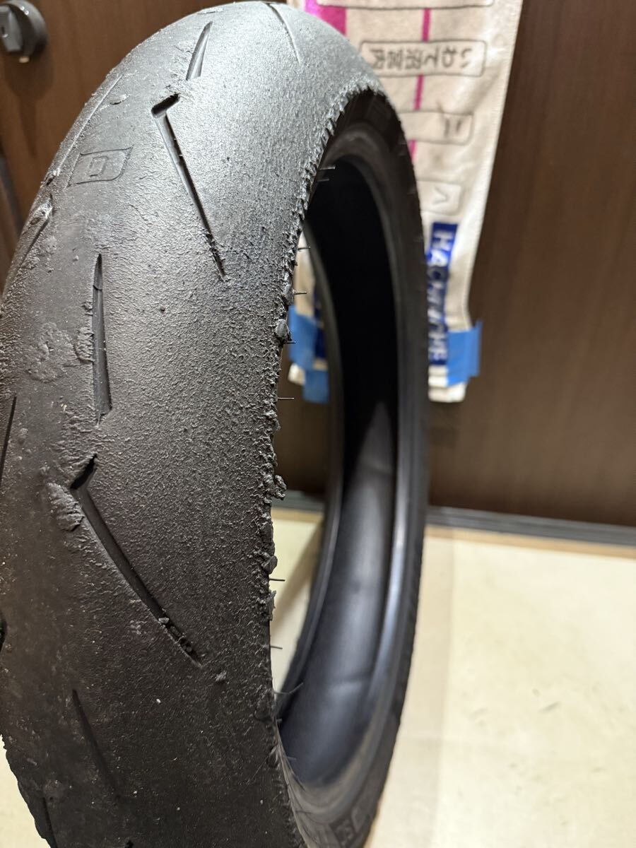 中古MCタイヤ 2023年製造 PIRELLI DIABLO SUPERCORSA V4 SC1 120/70R17 ピレリ ディアブロ スーパーコルサ 120 70 17 2623 K6743_画像6