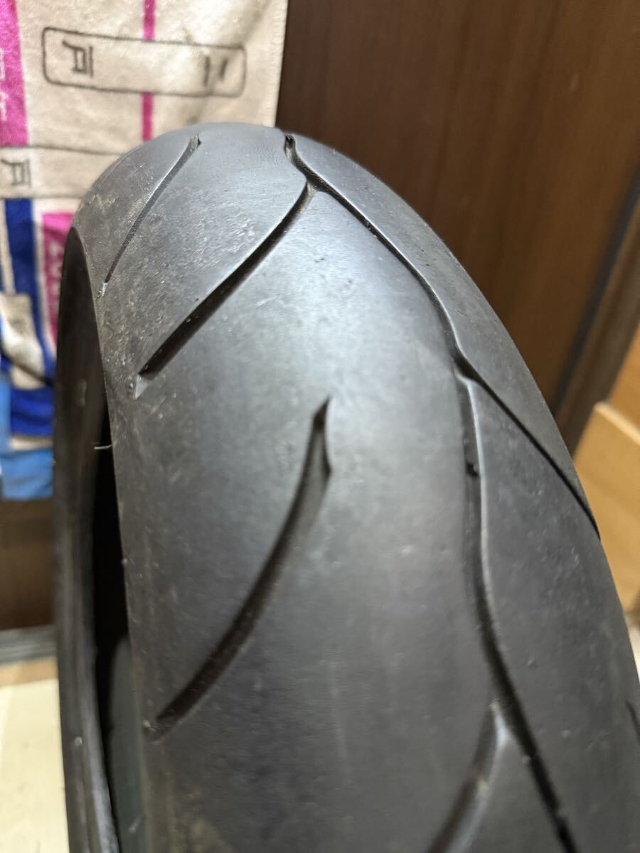 中古MCタイヤ バリ山 2022年製造 MAXXIS R1N 120/70-13 マキシス 120 70 13 3122 K6760_画像5