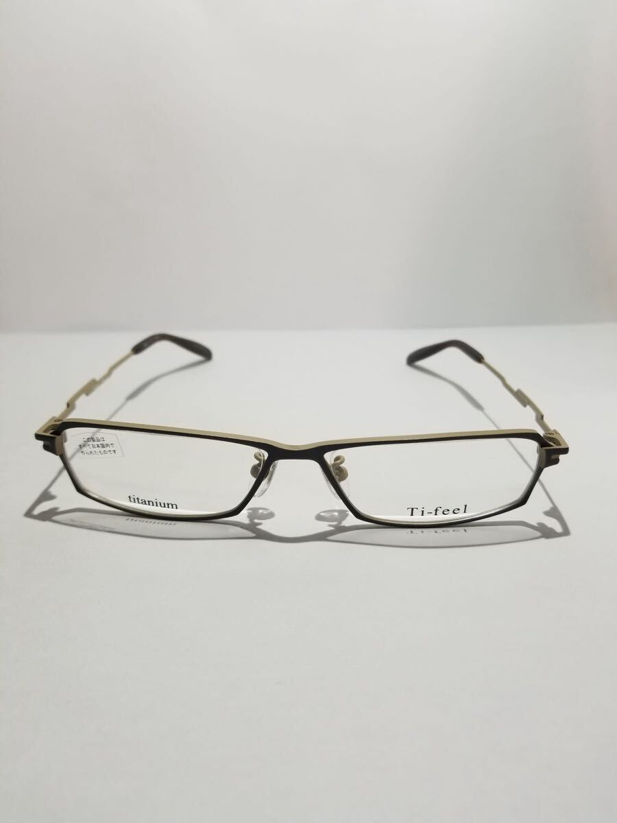 未使用 眼鏡 メガネフレーム Ti-feel RALF C-9 軽量12g フルリム チタンフレーム 国産 日本製 MADE IN JAPAN 51口16-140 BC-1_画像2