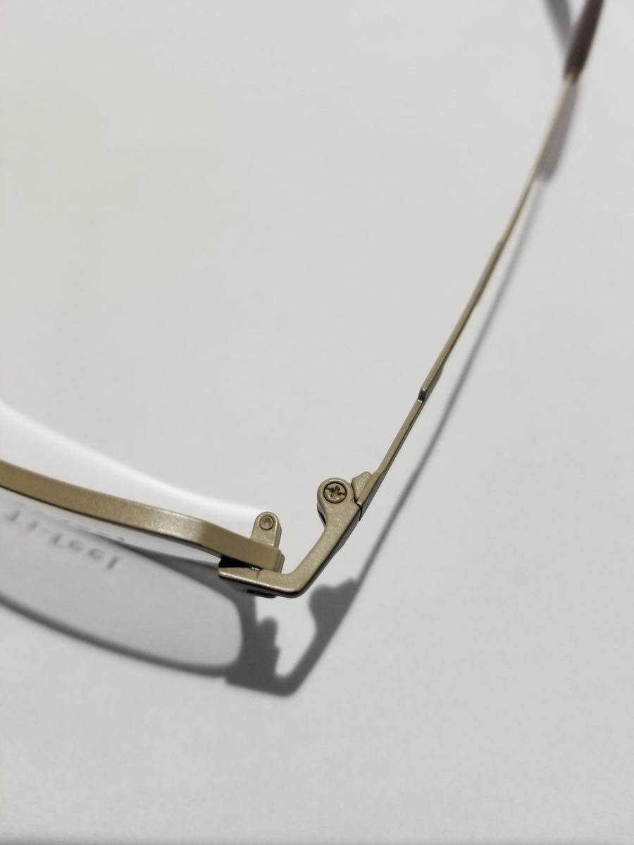 未使用 眼鏡 メガネフレーム Ti-feel RALF C-9 軽量12g フルリム チタンフレーム 国産 日本製 MADE IN JAPAN 51口16-140 BC-1_画像3