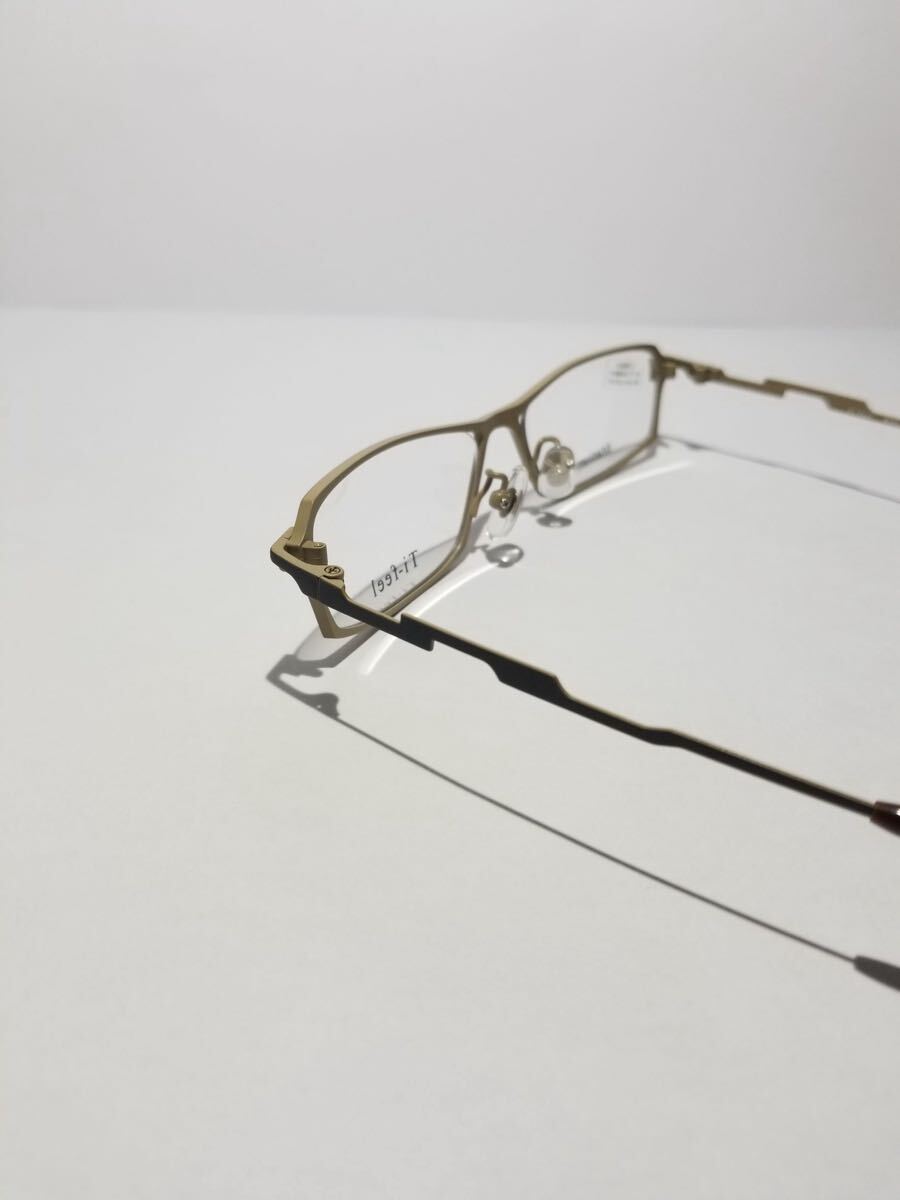 未使用 眼鏡 メガネフレーム Ti-feel RALF C-9 軽量12g フルリム チタンフレーム 国産 日本製 MADE IN JAPAN 51口16-140 BC-1_画像4