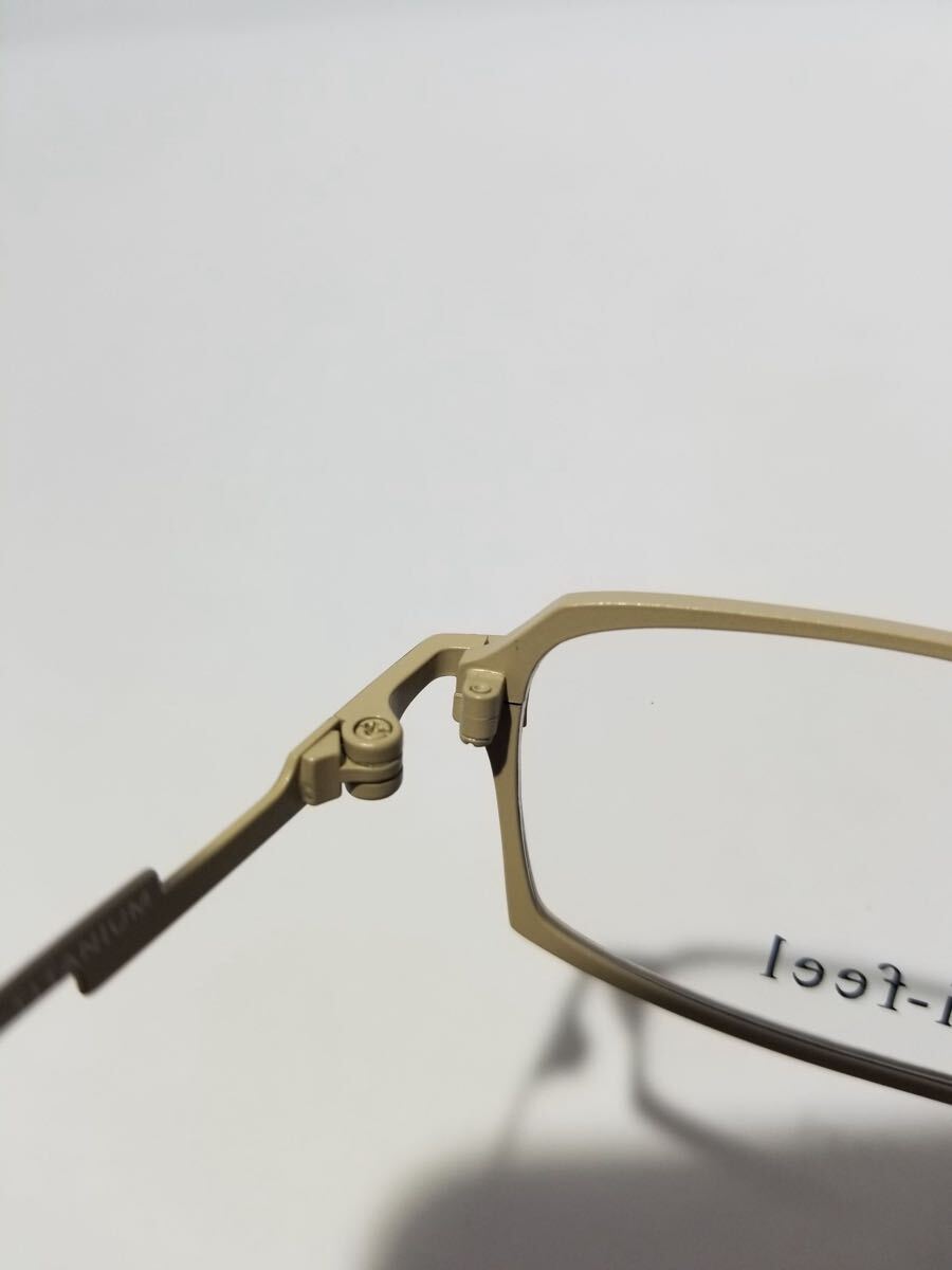 未使用 眼鏡 メガネフレーム Ti-feel RALF C-9 軽量12g フルリム チタンフレーム 国産 日本製 MADE IN JAPAN 51口16-140 BC-1_画像7