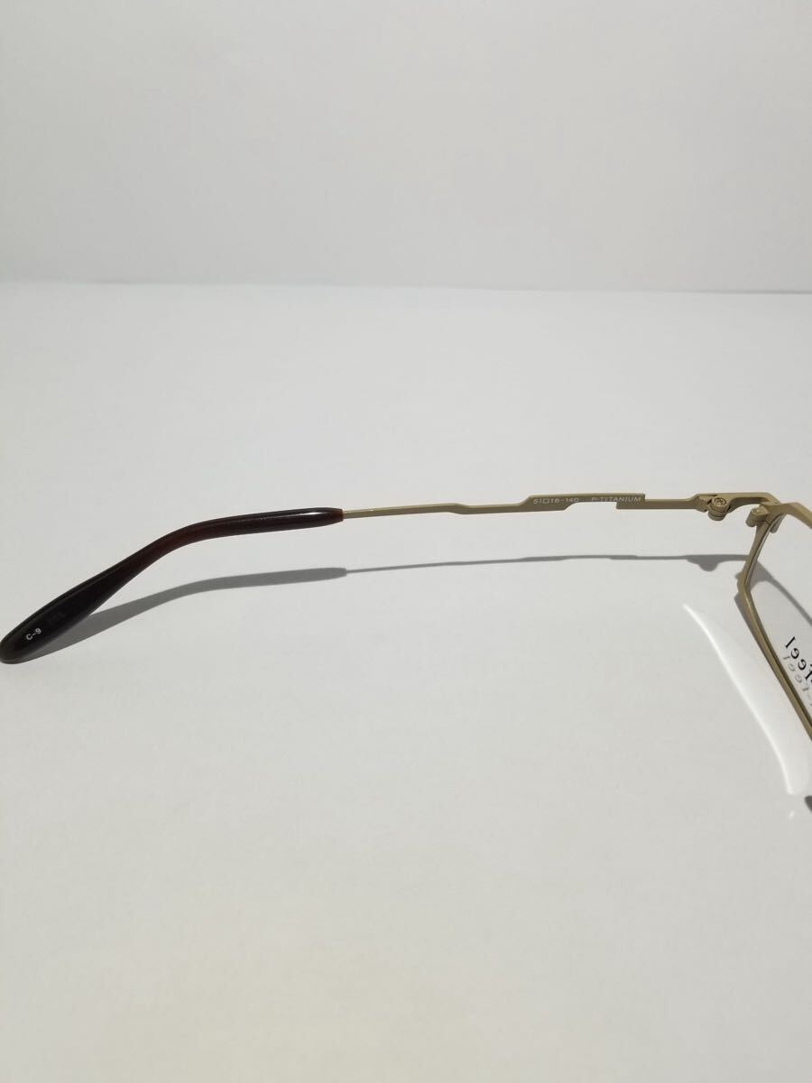 未使用 眼鏡 メガネフレーム Ti-feel RALF C-9 軽量12g フルリム チタンフレーム 国産 日本製 MADE IN JAPAN 51口16-140 BC-1_画像8