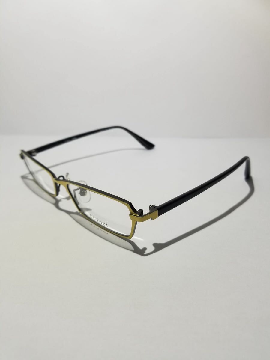 未使用 眼鏡 メガネフレーム Ti-feel JESS C-6 軽量15g フルリム チタンフレーム 国産 日本製 MADE IN JAPAN 51口17-140 BC-1_画像1