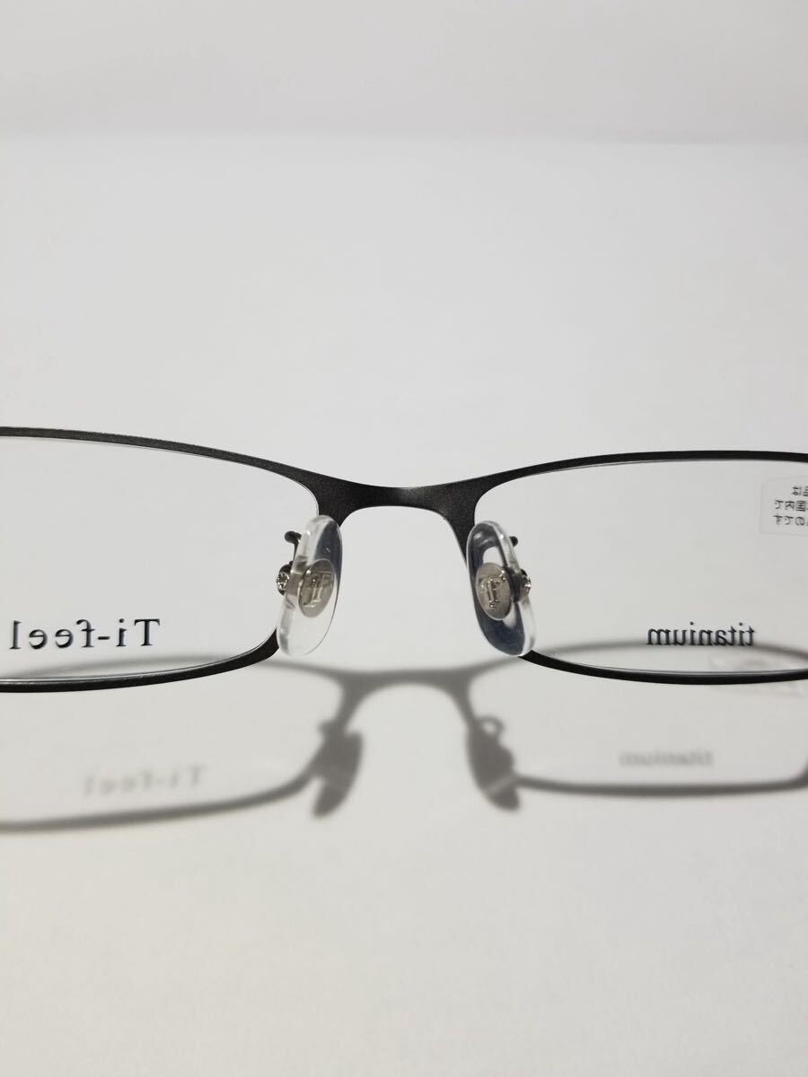 未使用 眼鏡 メガネフレーム Ti-feel JESS C-6 軽量15g フルリム チタンフレーム 国産 日本製 MADE IN JAPAN 51口17-140 BC-1_画像6