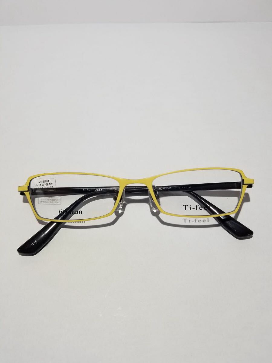 未使用 眼鏡 メガネフレーム Ti-feel JESS C-6 軽量15g フルリム チタンフレーム 国産 日本製 MADE IN JAPAN 51口17-140 BC-1_画像10