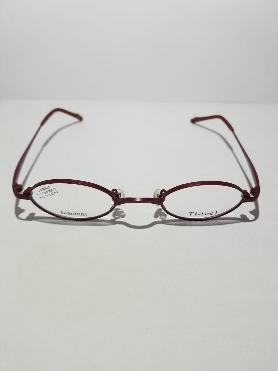 未使用 眼鏡 メガネフレーム Ti-feel CHAO 13 軽量9g フルリム チタンフレーム 国産 日本製 MADE IN JAPAN 41口23-140 BC-1_画像2