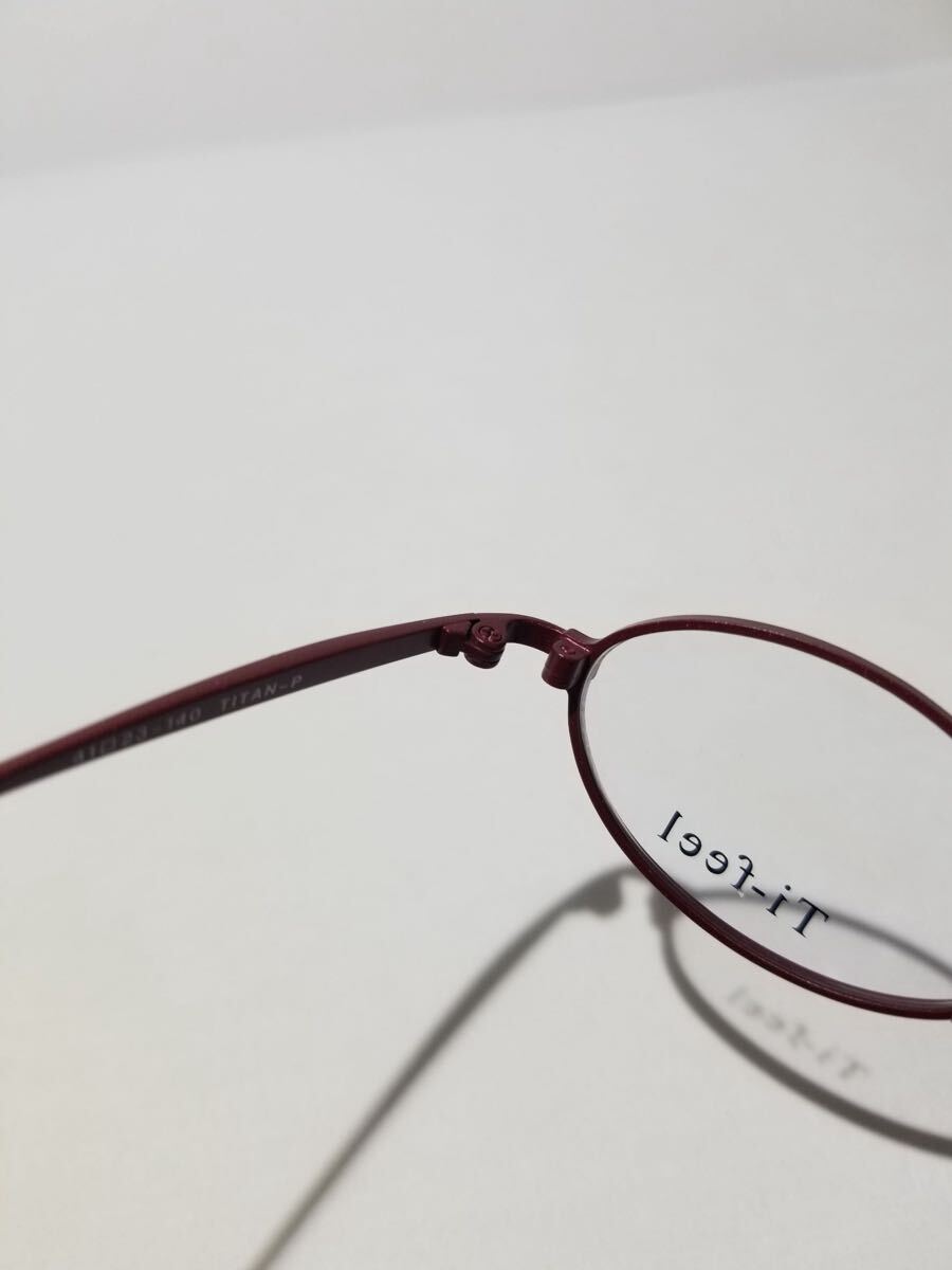 未使用 眼鏡 メガネフレーム Ti-feel CHAO 13 軽量9g フルリム チタンフレーム 国産 日本製 MADE IN JAPAN 41口23-140 BC-1_画像7