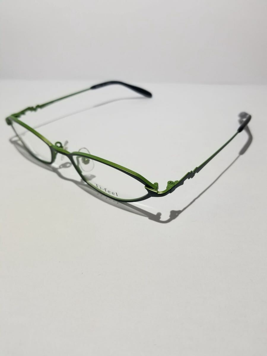 未使用 眼鏡 メガネフレーム Ti-feel SHELY C-3 軽量10g フルリム チタンフレーム 国産 日本製 MADE IN JAPAN 49口17-138 BC-1_画像1