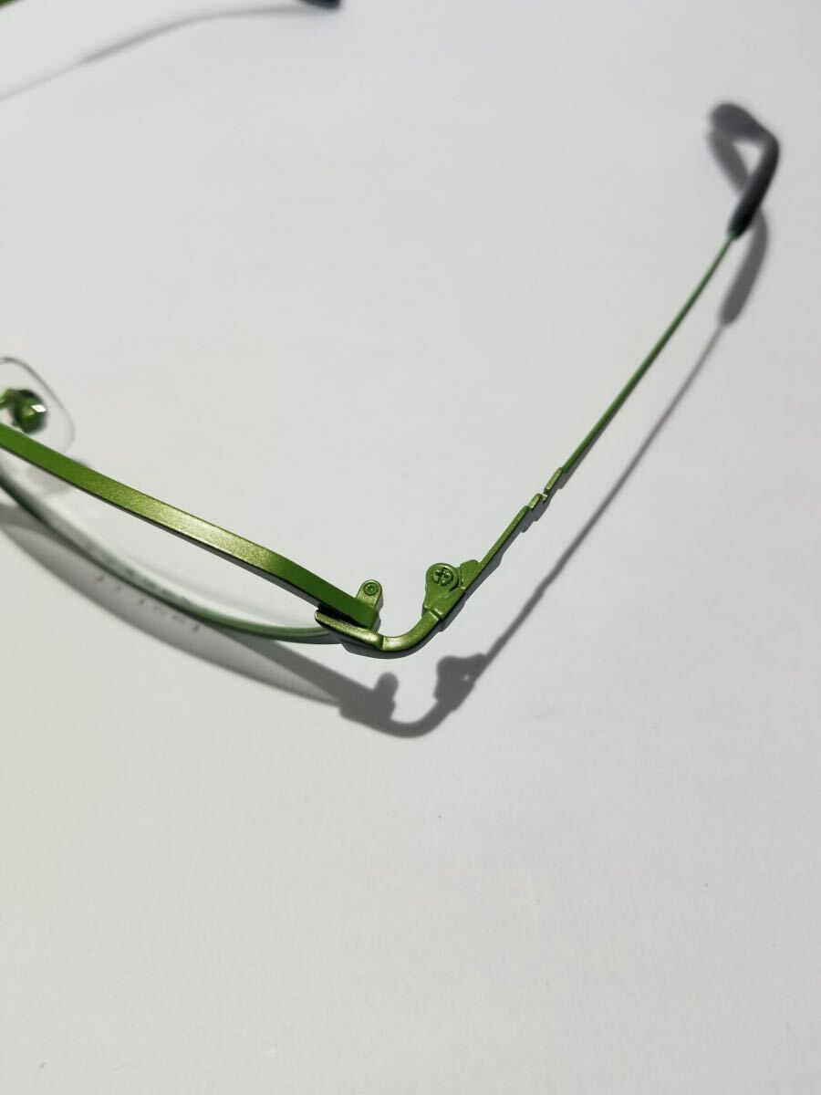 未使用 眼鏡 メガネフレーム Ti-feel SHELY C-3 軽量10g フルリム チタンフレーム 国産 日本製 MADE IN JAPAN 49口17-138 BC-1_画像3