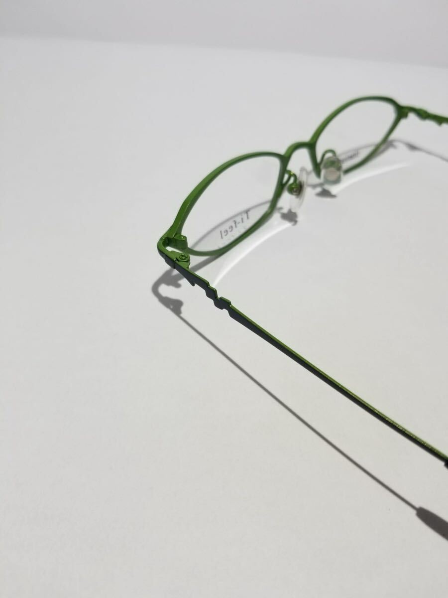 未使用 眼鏡 メガネフレーム Ti-feel SHELY C-3 軽量10g フルリム チタンフレーム 国産 日本製 MADE IN JAPAN 49口17-138 BC-1_画像4