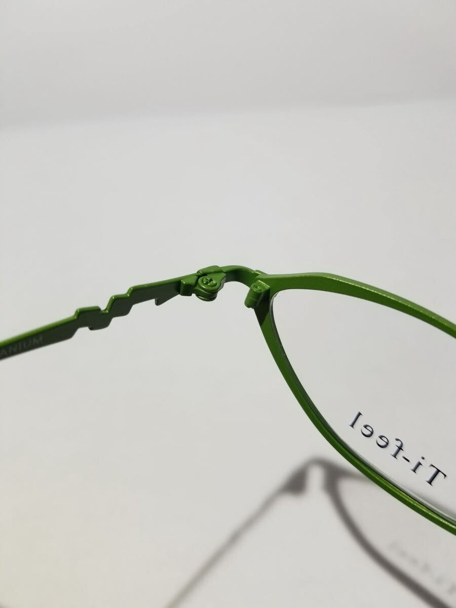 未使用 眼鏡 メガネフレーム Ti-feel SHELY C-3 軽量10g フルリム チタンフレーム 国産 日本製 MADE IN JAPAN 49口17-138 BC-1_画像7