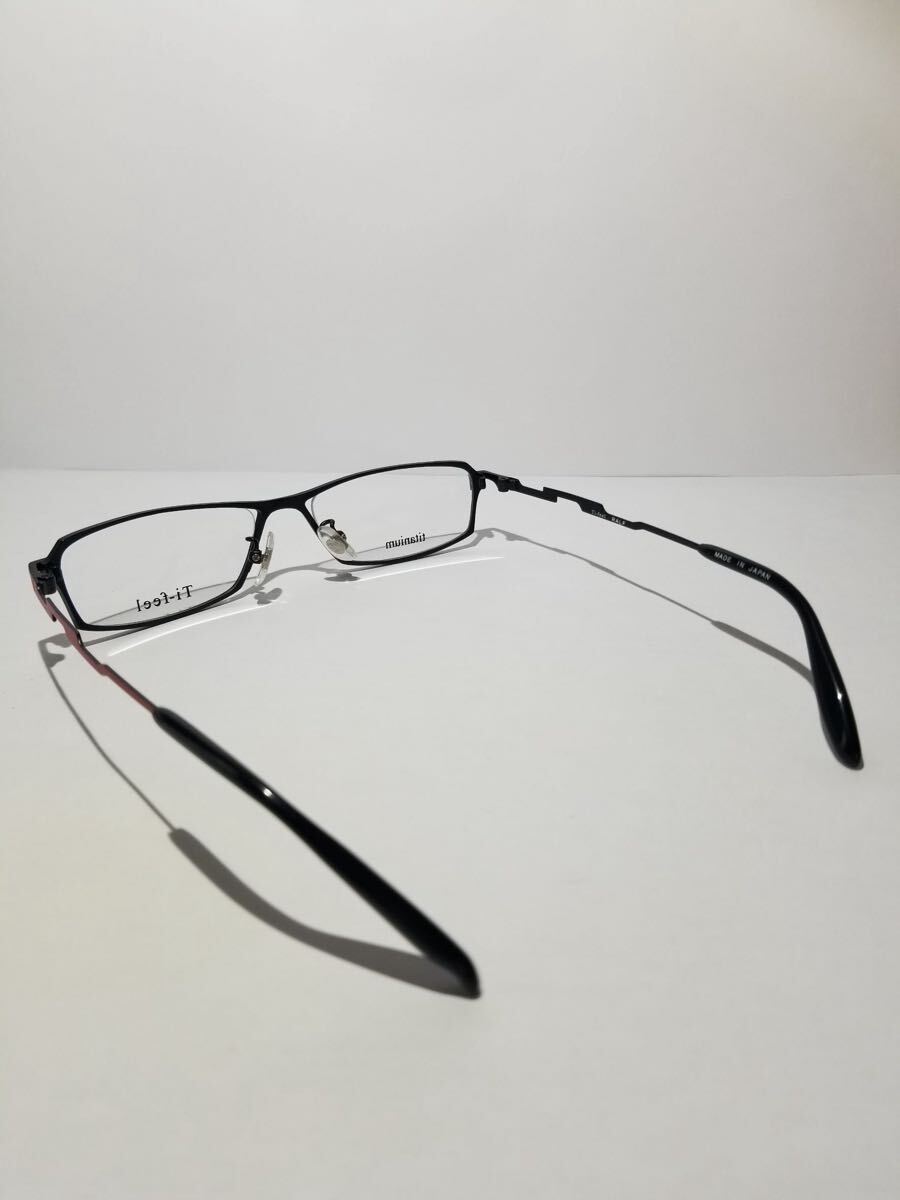 未使用 眼鏡 メガネフレーム Ti-feel RALF C-2 軽量12g フルリム チタンフレーム 国産 日本製 MADE IN JAPAN 51口16-140 AF-1_画像5