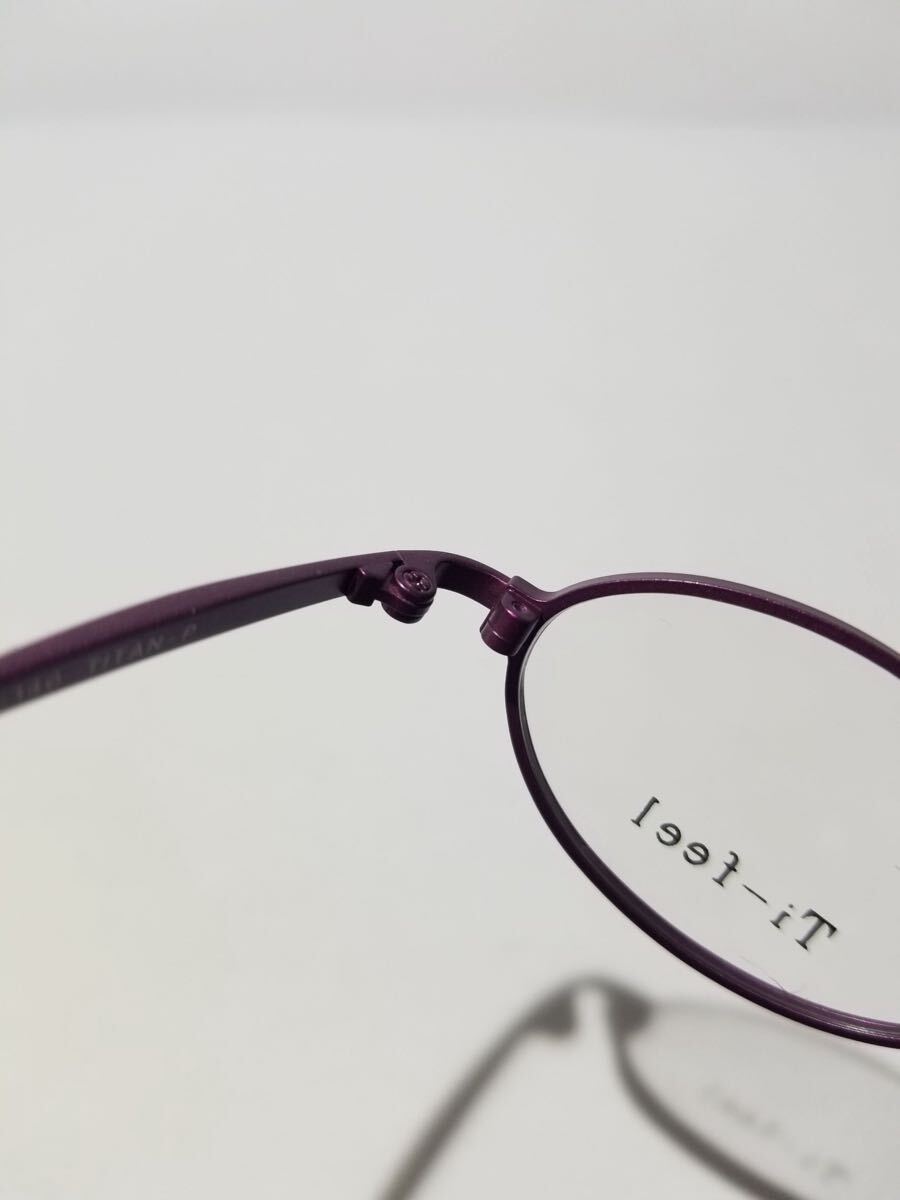 未使用 眼鏡 メガネフレーム Ti-feel CHAO 16 軽量10g フルリム チタンフレーム 国産 日本製 MADE IN JAPAN 41口23-140 AF-1_画像7