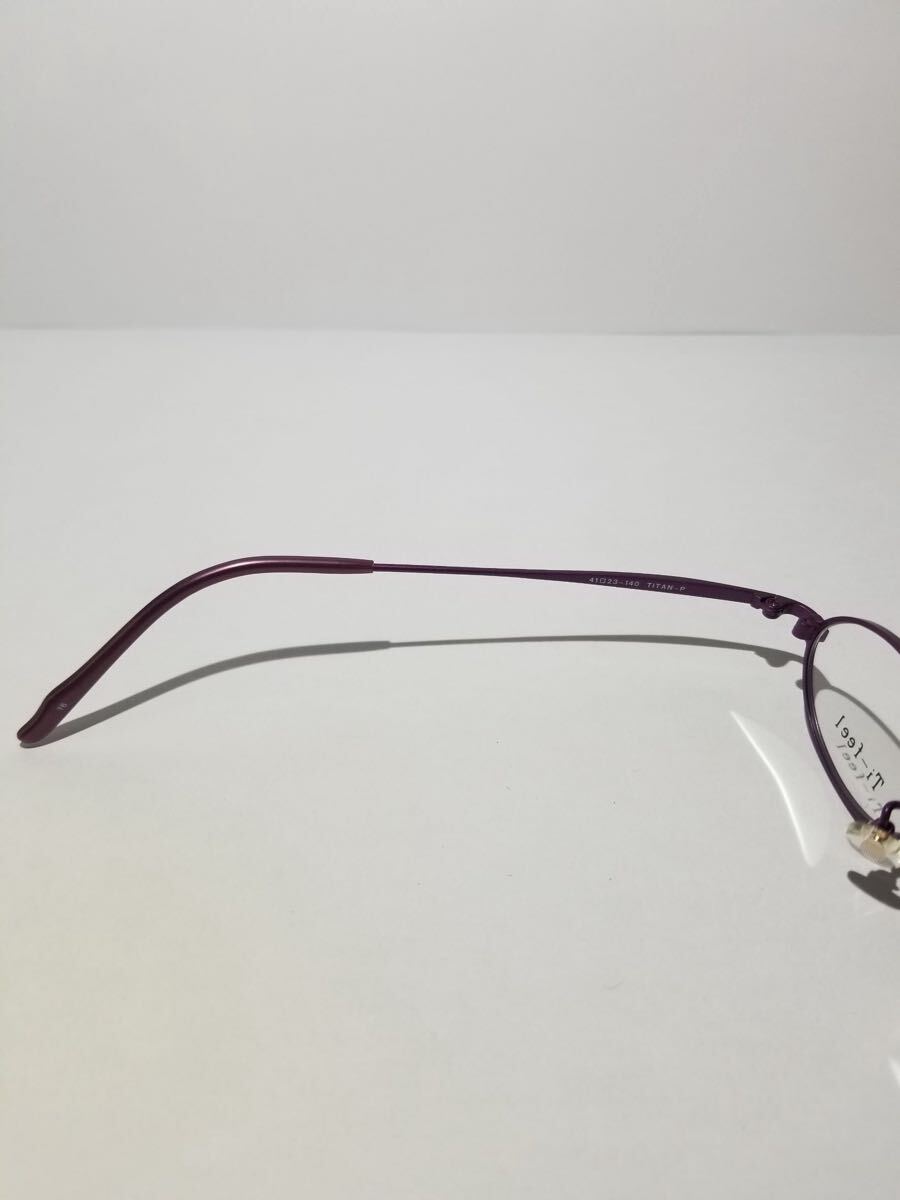 未使用 眼鏡 メガネフレーム Ti-feel CHAO 16 軽量10g フルリム チタンフレーム 国産 日本製 MADE IN JAPAN 41口23-140 AF-1_画像8