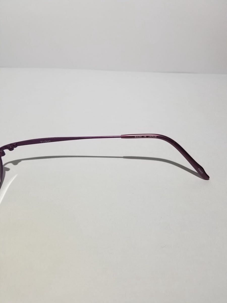 未使用 眼鏡 メガネフレーム Ti-feel CHAO 16 軽量10g フルリム チタンフレーム 国産 日本製 MADE IN JAPAN 41口23-140 AF-1_画像9