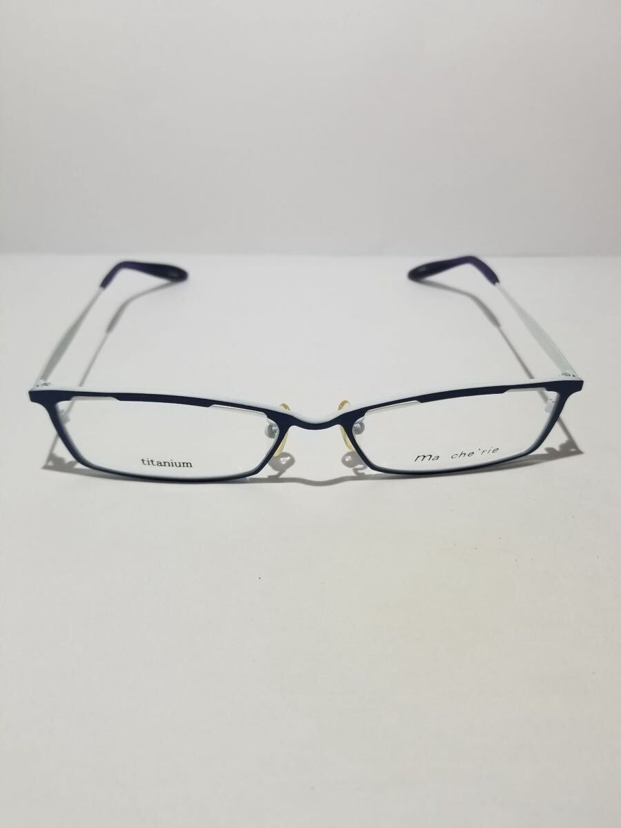 未使用 眼鏡 メガネフレーム Ma cherie TI-918 73/58 フルリム チタンフレーム 国産 日本製 MADE IN JAPAN 54口17-145 E-4_画像2