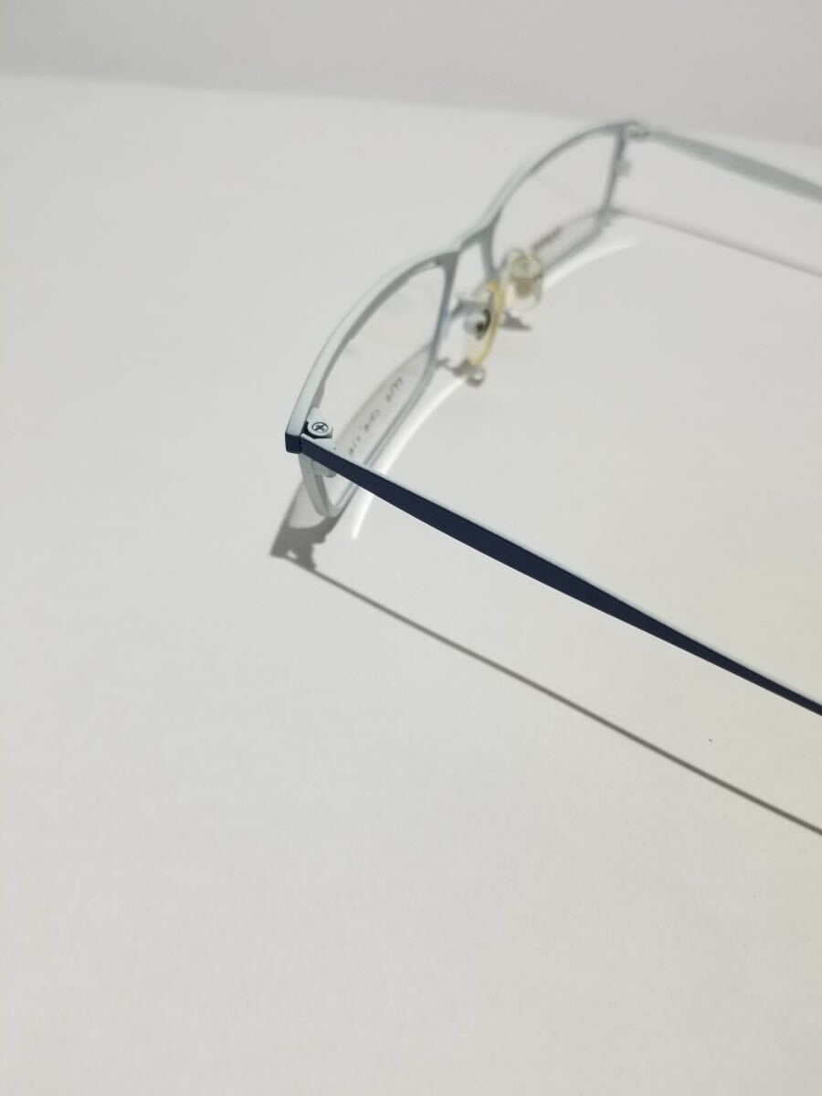 未使用 眼鏡 メガネフレーム Ma cherie TI-918 73/58 フルリム チタンフレーム 国産 日本製 MADE IN JAPAN 54口17-145 E-4_画像4