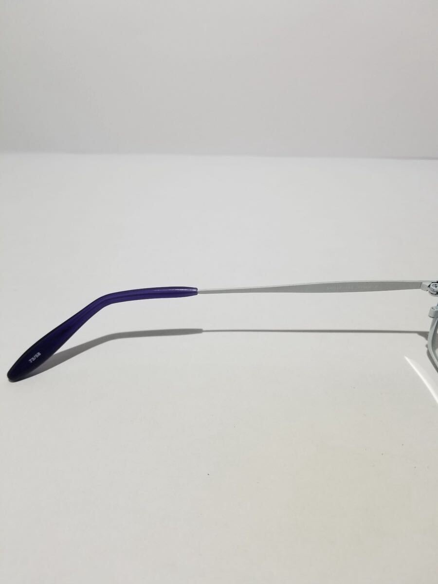 未使用 眼鏡 メガネフレーム Ma cherie TI-918 73/58 フルリム チタンフレーム 国産 日本製 MADE IN JAPAN 54口17-145 E-4_画像8