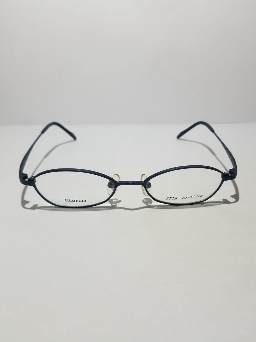 未使用 眼鏡 メガネフレーム Ma cherie TI-903 8 フルリム チタンフレーム 国産 日本製 MADE IN JAPAN 47口17-140 E-1_画像2