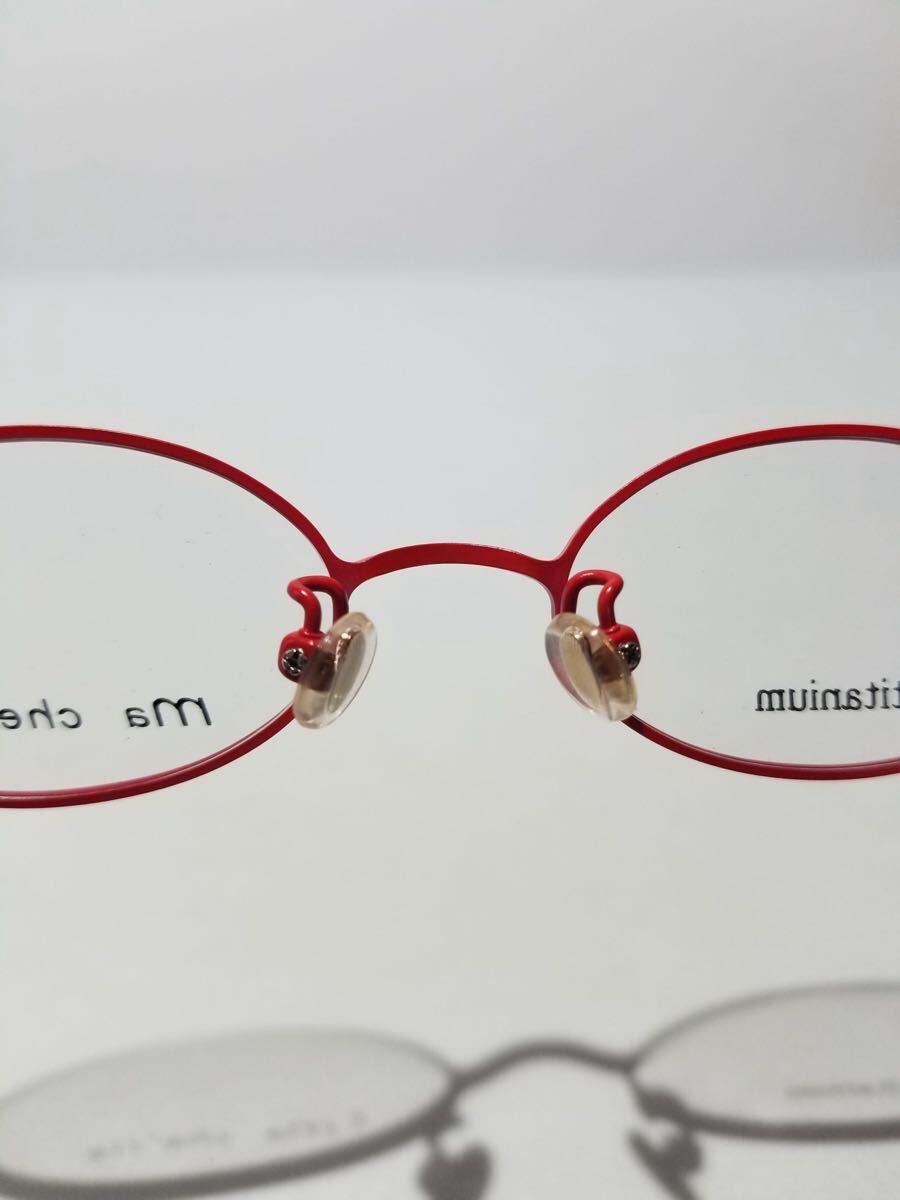 未使用 眼鏡 メガネフレーム Ma cherie TI-901 200/240 フルリム チタンフレーム 国産 日本製 MADE IN JAPAN 44口17-140 E-1_画像6