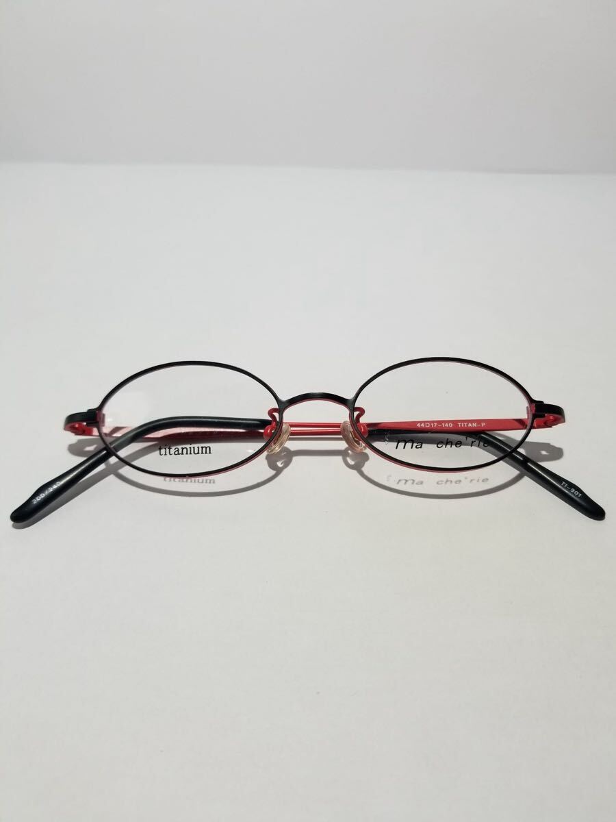 未使用 眼鏡 メガネフレーム Ma cherie TI-901 200/240 フルリム チタンフレーム 国産 日本製 MADE IN JAPAN 44口17-140 E-1_画像10