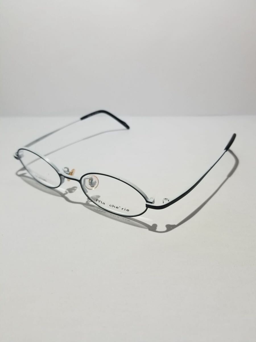 未使用 眼鏡 メガネフレーム Ma cherie TI-901 200/58 フルリム チタンフレーム 国産 日本製 MADE IN JAPAN 44口17-140 E-1_画像1