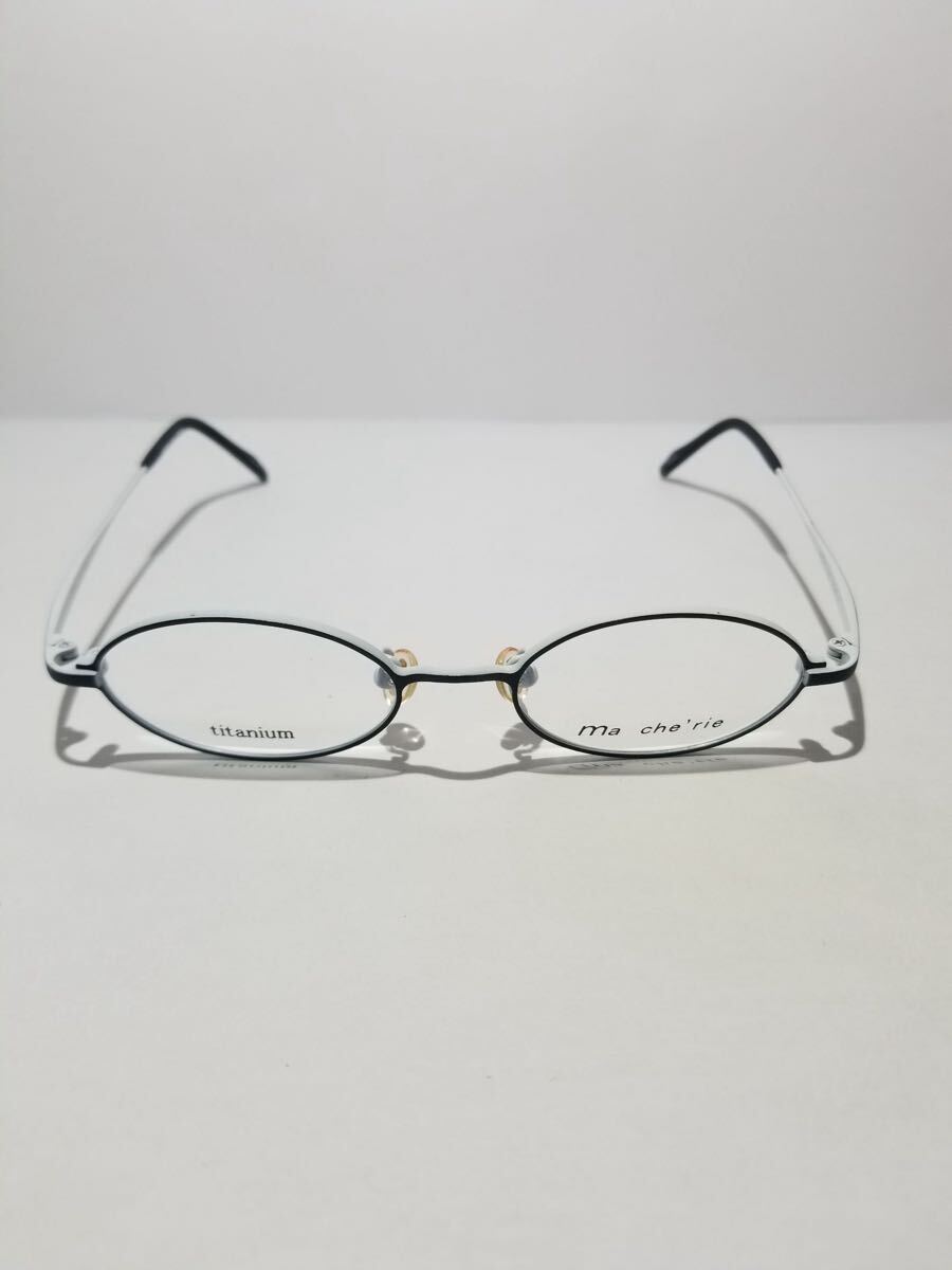 未使用 眼鏡 メガネフレーム Ma cherie TI-901 200/58 フルリム チタンフレーム 国産 日本製 MADE IN JAPAN 44口17-140 E-1_画像2