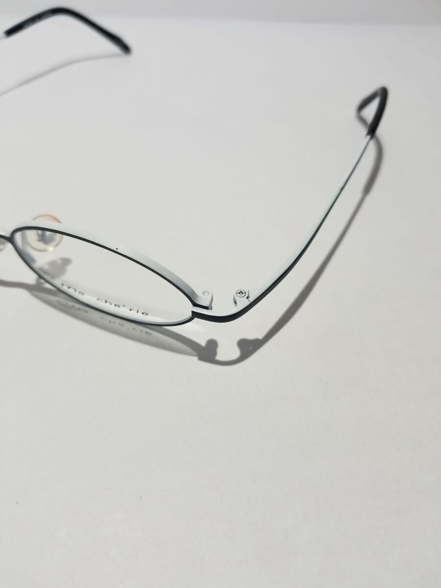 未使用 眼鏡 メガネフレーム Ma cherie TI-901 200/58 フルリム チタンフレーム 国産 日本製 MADE IN JAPAN 44口17-140 E-1_画像3