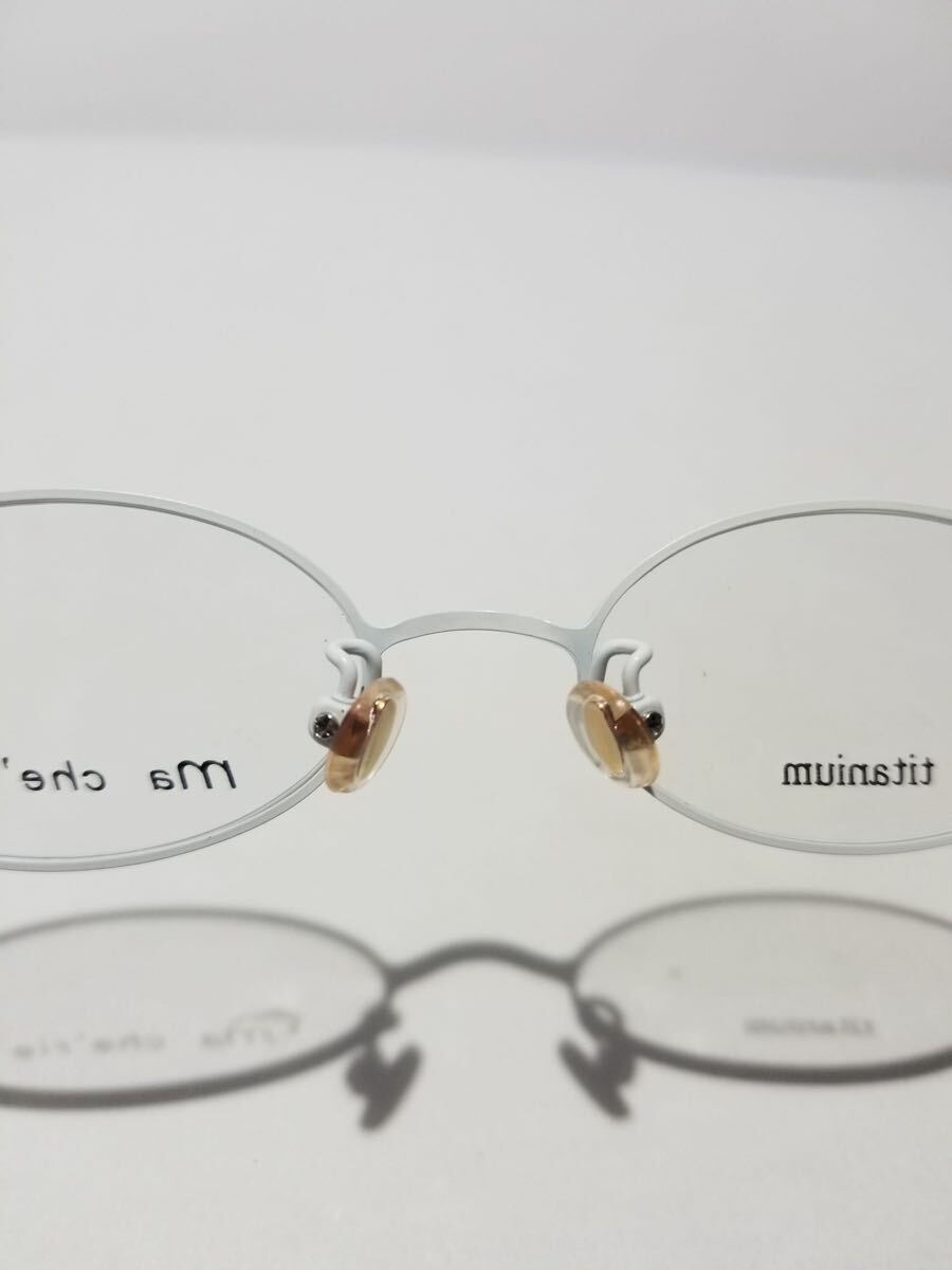 未使用 眼鏡 メガネフレーム Ma cherie TI-901 200/58 フルリム チタンフレーム 国産 日本製 MADE IN JAPAN 44口17-140 E-1_画像6