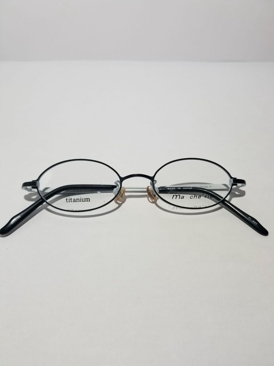 未使用 眼鏡 メガネフレーム Ma cherie TI-901 200/58 フルリム チタンフレーム 国産 日本製 MADE IN JAPAN 44口17-140 E-1_画像10