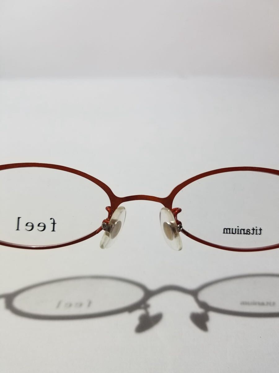 未使用 眼鏡 メガネフレーム Ti-feel 3031 5 軽量11g フルリム チタンフレーム 国産 日本製 MADE IN JAPAN 48口19-140 EG-1_画像6