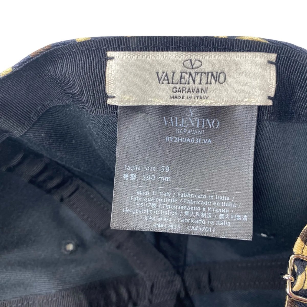  прекрасный товар Valentino galava-niVALENTINO GARAVANI 59 колпак шляпа хлопок мужской 5D180