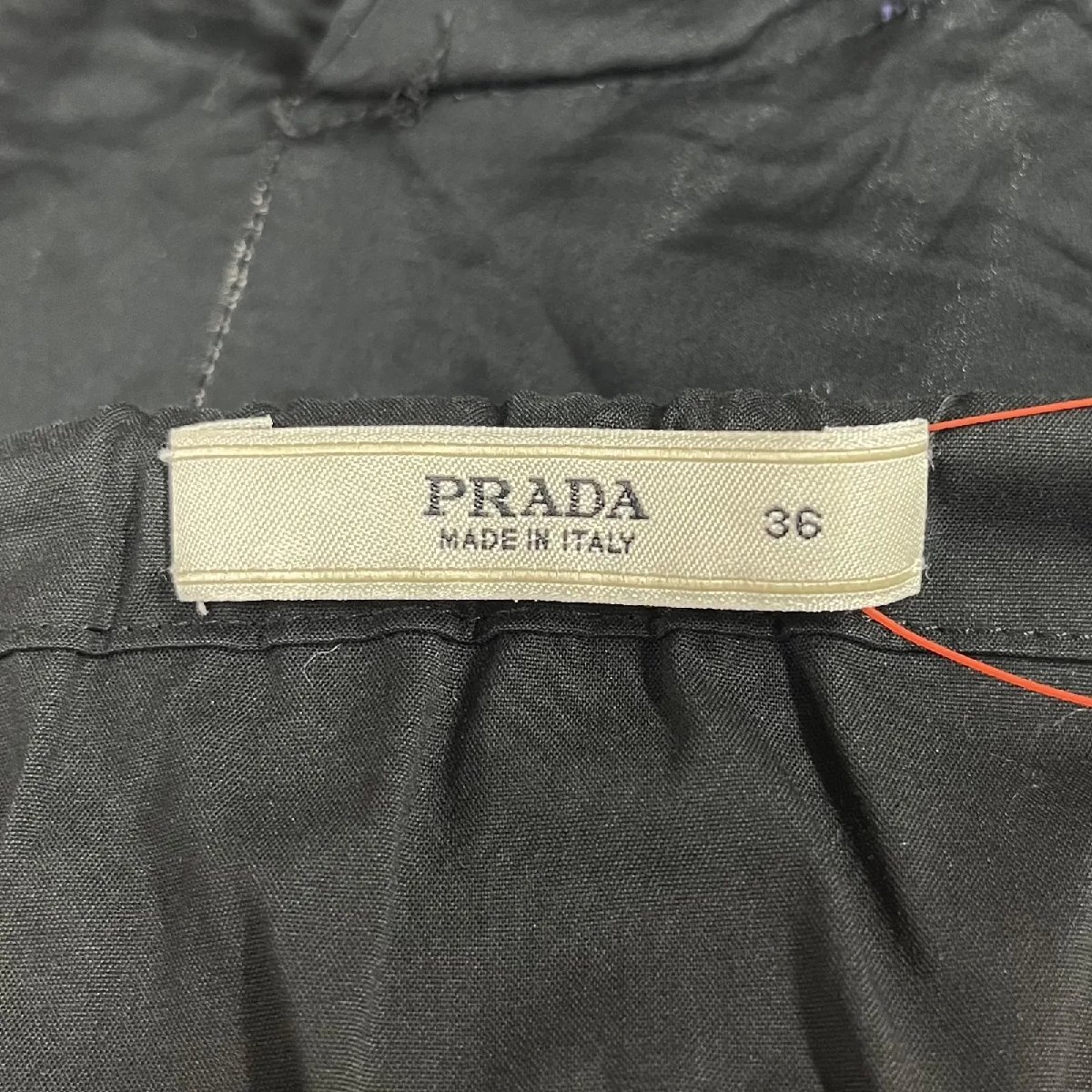 Prada PRADA лента есть юбка чёрный черный женский size 36 S5T218
