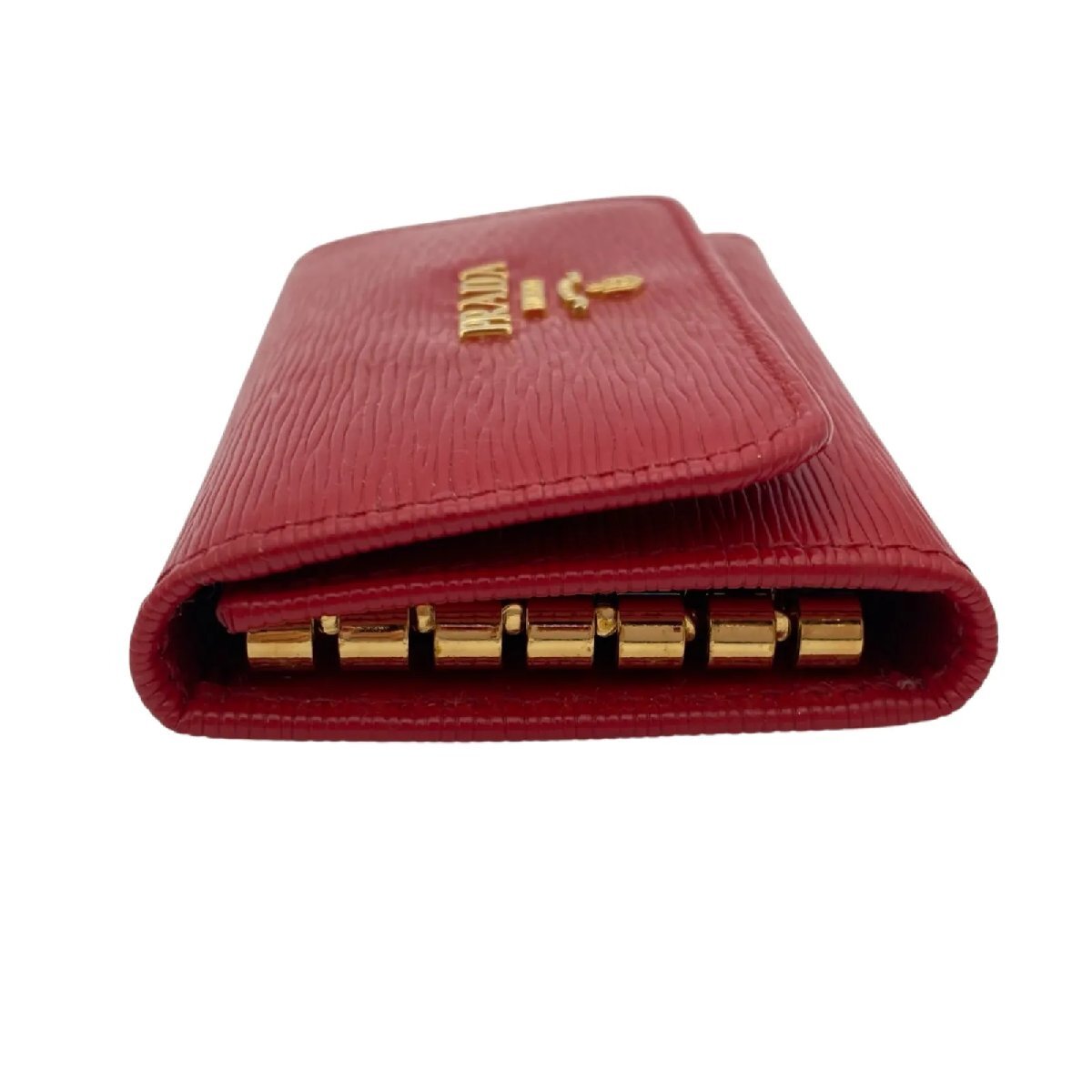  Prada PRADA 6 полосный чехол для ключей ключ inserting vi  терроризм m- блейзер красный красный женский 5D910