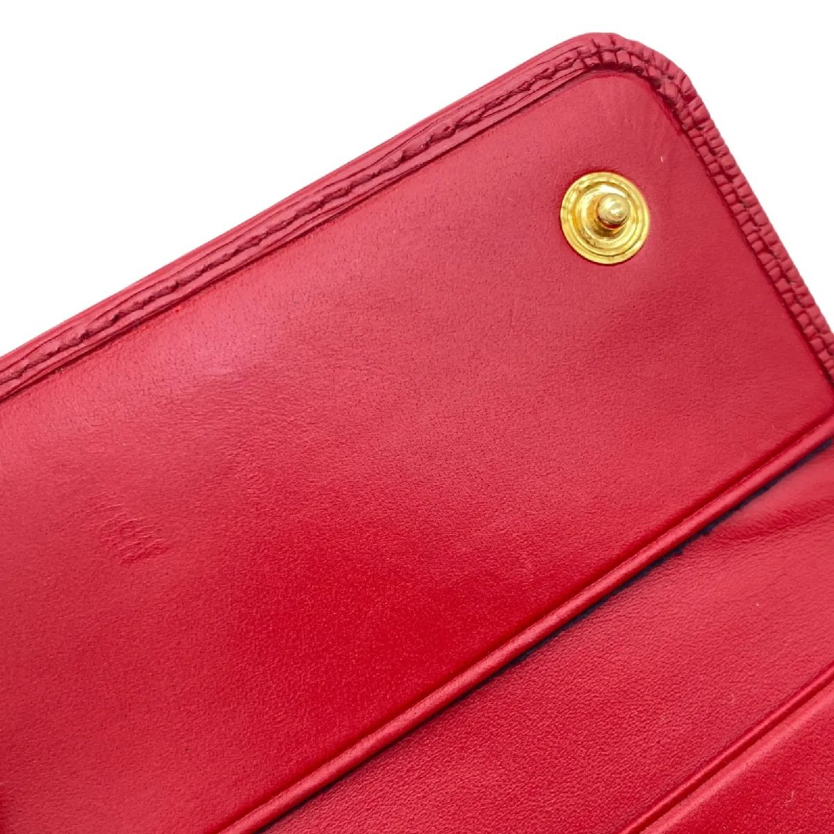  Prada PRADA 6 полосный чехол для ключей ключ inserting vi  терроризм m- блейзер красный красный женский 5D910