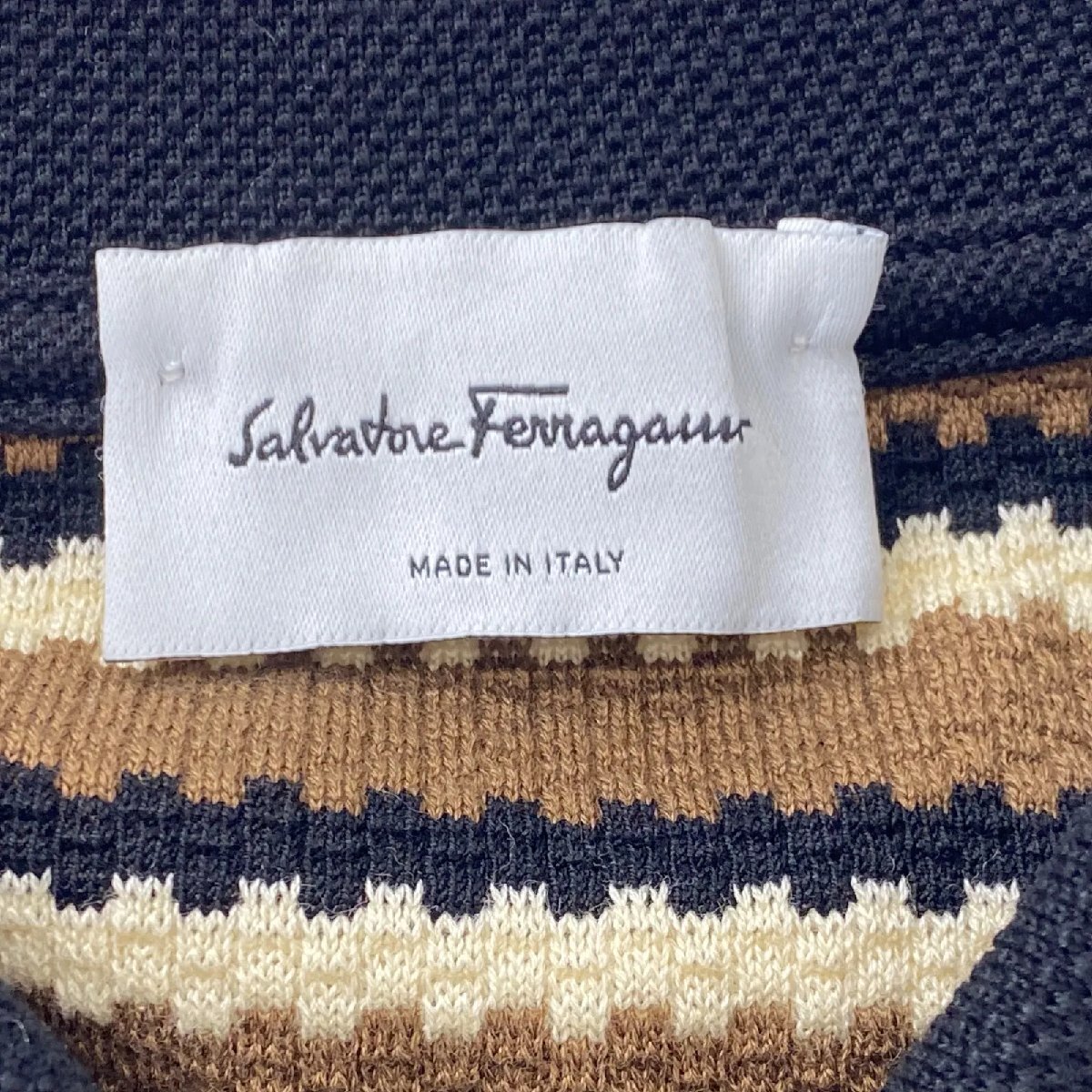  Salvatore Ferragamo Salvatore Ferragamo рубашка-поло короткий рукав хлопок M,9 номер женский S5T504
